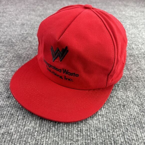 Integrated Waste Solutions Hat Cap Men Snapback VTG USA Advertising One Size - Picture 1 of 10